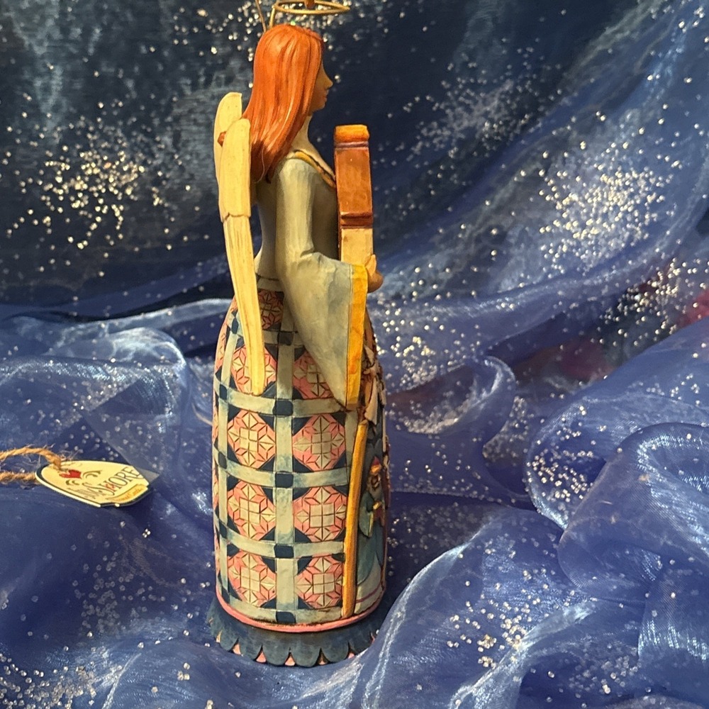 Jim Shore Angel Nativity Scene Christmas Ornament Holding Stable - Picture 6 of 15